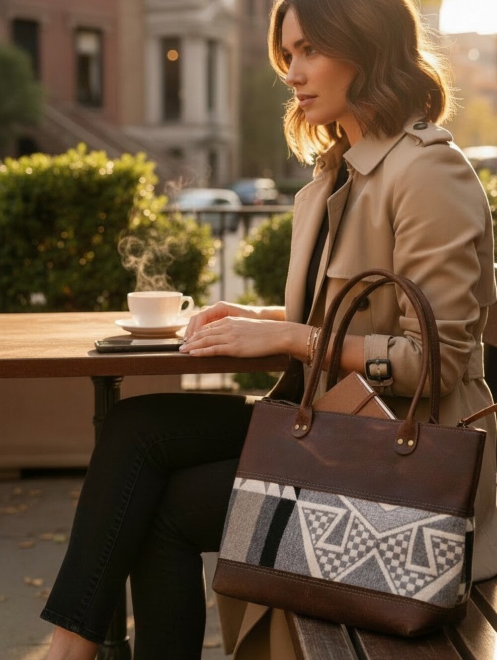 HD Genuine Buffalo Leather Western Shoulder Bag